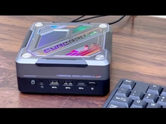 AMD Ryzen R7-7840HS مینی پی سی دوگانه LAN DDR5 64GB گیمینگ مینی پی سی با نور