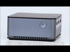 کامپیوتر کوچک اینتل Celeron 11th Generation N5105 LPDDR4X 16GB با دوگانه LAN 3 HDMI