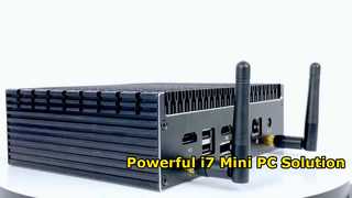 فایروال روتر نرم افزاری مینی پی سی پردازنده Intel Core I7 1270P با 2 LAN 2 HD-MI 1 DP 1 Type-C برای روزانه