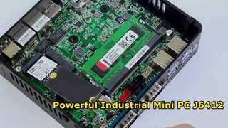 اینتل Celeron J6412 صنعتی مینی کامپیوتر 4 هسته 4 رشته با دو لان دو COM