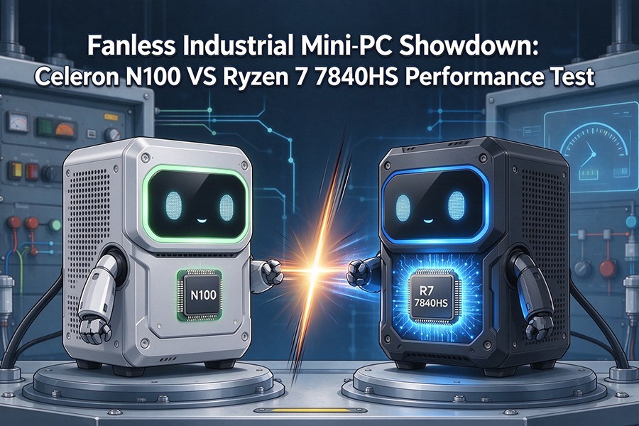 آخرین وبلاگ های شرکت در مورد Fanless Industrial Mini PC Showdown: Celeron N100 VS Ryzen 7 7840HS Performance Test