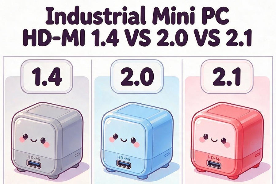 آخرین وبلاگ های شرکت در مورد Industrial Mini PC HD-MI 1.4 VS 2.0 VS 2.1: Display Interface Comparison for 4K 8K Industrial Monitoring