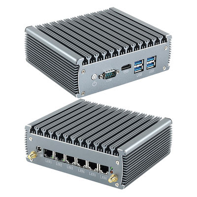 خرید Intel Celeron 3865U 2 هسته 2 رشته فایروال روتر کوچک کامپیوتر با 6 اترنت DDR4 online manufacture