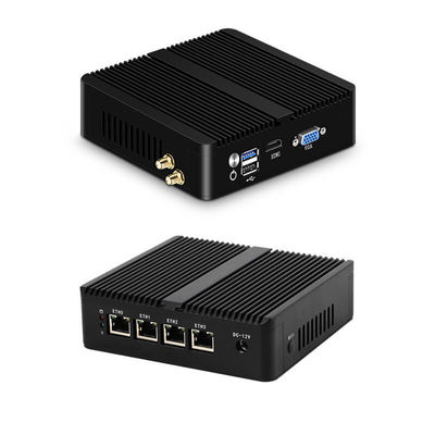 خرید Fanless Firewall Mini PC Router With Celeron N2830 DDR3 8GB RAM Aluminum Chassis online manufacture