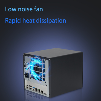 خرید سرور NAS N100 با 6 محفظه رابط میزبان محفظه ذخیره سازی متصل به شبکه NAS online manufacture