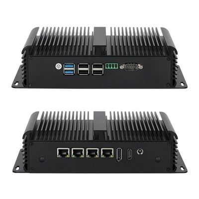 خرید پردازنده Intel N100 با چهار LAN، دو COM و شش USB مینی کامپیوتر صنعتی تولید آنلاین