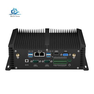خرید کامپیوتر صنعتی بدون فن با تمام آلومینیوم آلیاژ پوشش پشتیبانی چند OS و WIFI Intel Core i5 DDR4 رم تولید آنلاین