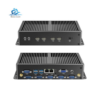 خرید مینی کامپیوتر صنعتی بدون فن HLY با پردازنده Intel Core i5 4200U، دو پورت Gigabit Ethernet و پورت RS232 تولید آنلاین