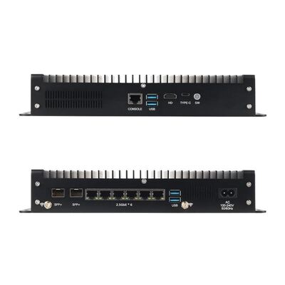 خرید روتر نرم با پردازنده Intel Core I5 1235U 6 پورت LAN و 2 پورت نوری 10G SFP برای دفاتر و کارخانه های شرکت تولید آنلاین