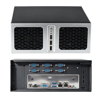 خرید مینی کامپیوتر صنعتی Intel Celeron G6900 با 6 COM 2 LAN تولید آنلاین