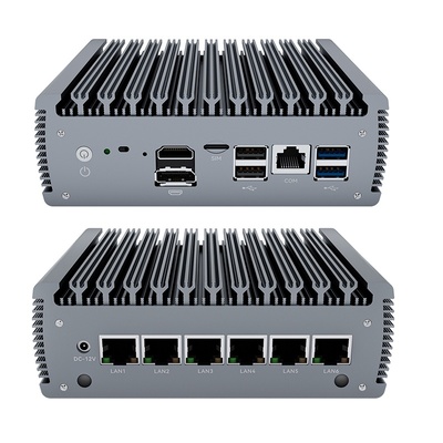 خرید روتر نرم با پردازنده Intel Celeron J6412 با 6 LAN 1 HD-MI 1 DP تولید آنلاین