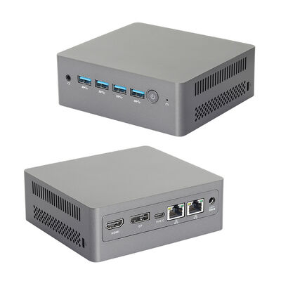 خرید Celeron N5095 پلاستیک اینتل مینی پی سی با دو LAN DDR4 16G دو باند وای فای و فن تولید آنلاین