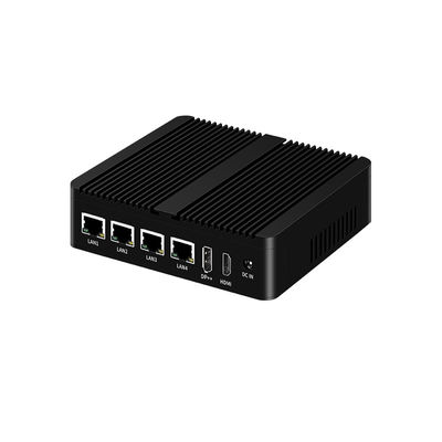 پردازنده اینتل N100 کامپیوتر صنعتی کوچک بدون فن دو COM DDR4 رم 4LAN