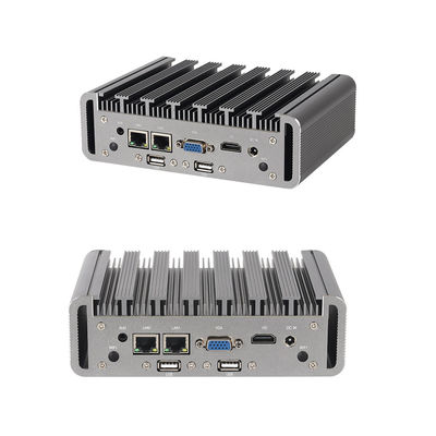 Intel Celeron J6412 و Core i5-6200U مینی PC بدون فن پشتیبانی صنعتی OEM و ODM