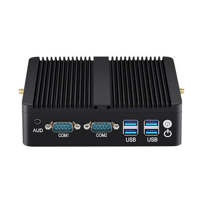 کامپیوتر صنعتی اینتل مینی بدون فن با DDR4 8G MSATA SSD Dual LAN HD Display Linux