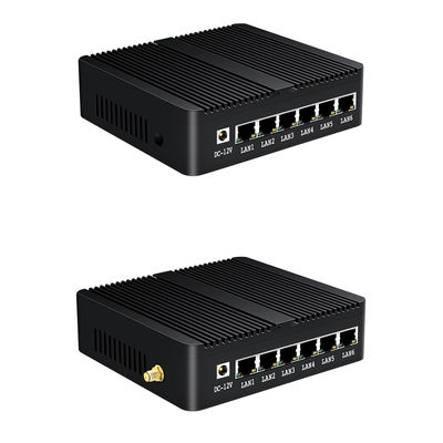 6 گیگابیت اترنت RJ45 J1900 Firewall Router روتر دسکتاپ اوبونتو با وای فای