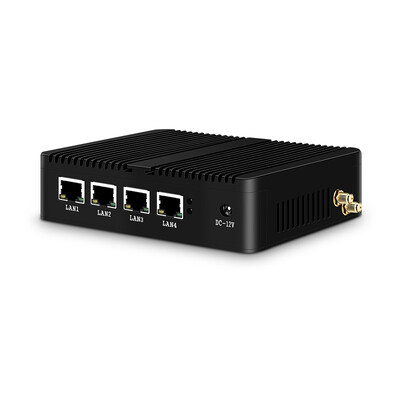 مینی پی سی فایروال اینتل J1900 Pfsense 4 گیگابیت LAN ویندوز 10 پشتیبانی از دو نمایشگر