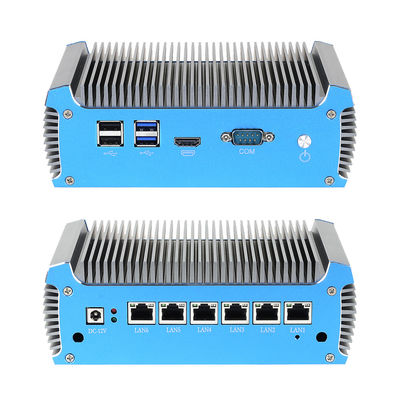 6 RJ45 Ethernet Soft Router PC با DDR4 تا 8G و پردازنده Intel Celeron 3865U