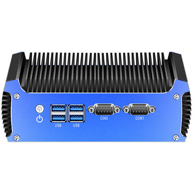 دوگانه LAN دوگانه COM اینتل مینی کامپیوتر بدون فن با رم DDR3 تا 8GB لینوکس و mSATA