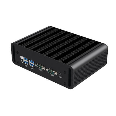 پردازنده های Intel Core i3 i5 i7 بدون فن صنعتی مینی کامپیوتر با 2LAN 2COM RS485