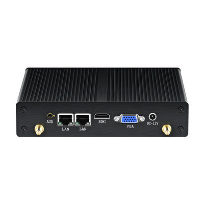 کامپیوتر بدون فن صنعتی اینتل Celeron با حافظه دوگانه LAN دوگانه COM DDR3 8GB