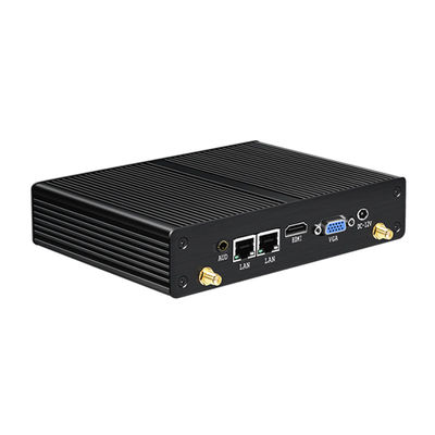 کامپیوتر صنعتی اینتل پنتیم بدون فن با شاسی سیاه حافظه SSD mSATA و HDMI