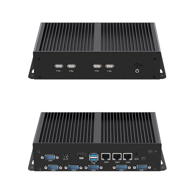 کامپیوتر صنعتی با Intel Celeron J6412 16GB رم سه ایترنت و خنک کننده بدون فن