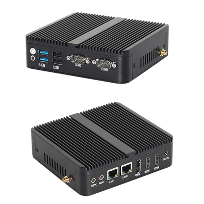 پردازنده Intel Celeron J6412 با DDR4 16GB رم و 2 HD PC صنعتی بدون فن
