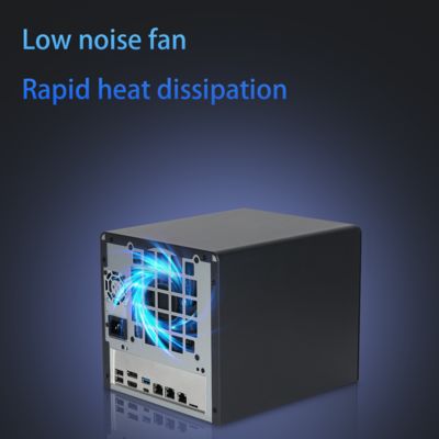 سرور NAS N100 با 6 محفظه رابط میزبان محفظه ذخیره سازی متصل به شبکه NAS