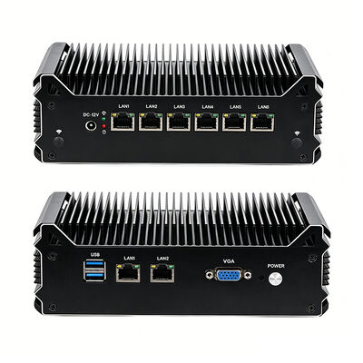 فایروال 8 اینتل 1211AT پورت های گیگابیت اتیرمت روتر نرم اینتل Celeron 3865U پردازنده DDR4 2 USB 3.0 مینی PC