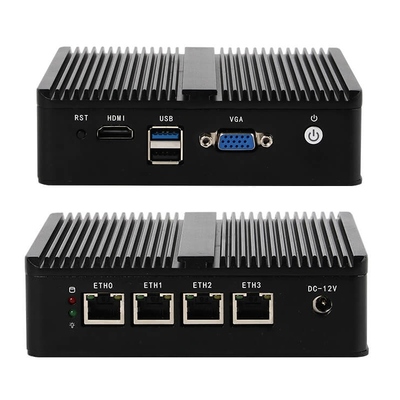 DDR3 8GB Firewall Mini PC Router با روش خنک کننده بدون فن اینتل Celeron N2830
