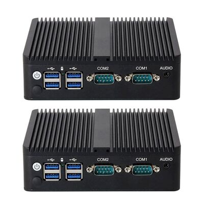 اینتل Celeron J6412 صنعتی مینی کامپیوتر 4 هسته 4 رشته با دو لان دو COM